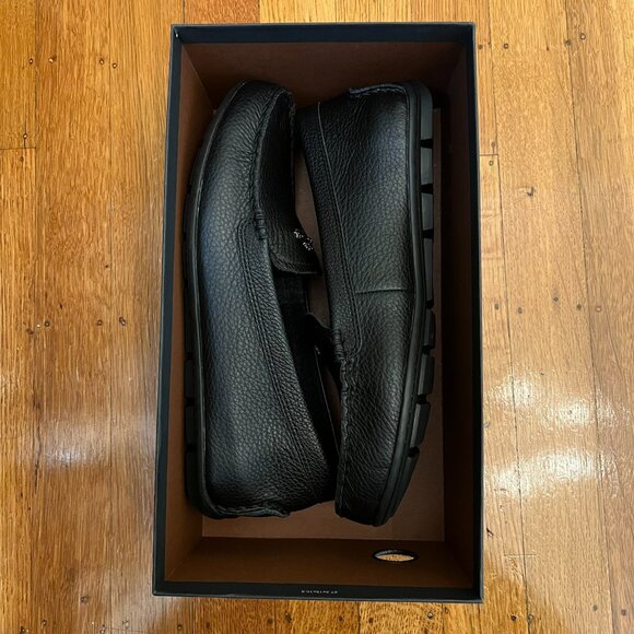 COACH Mary Lock Up Loafers – Black Pebble Leather, Size 7, New with Box - Picture 5 of 9